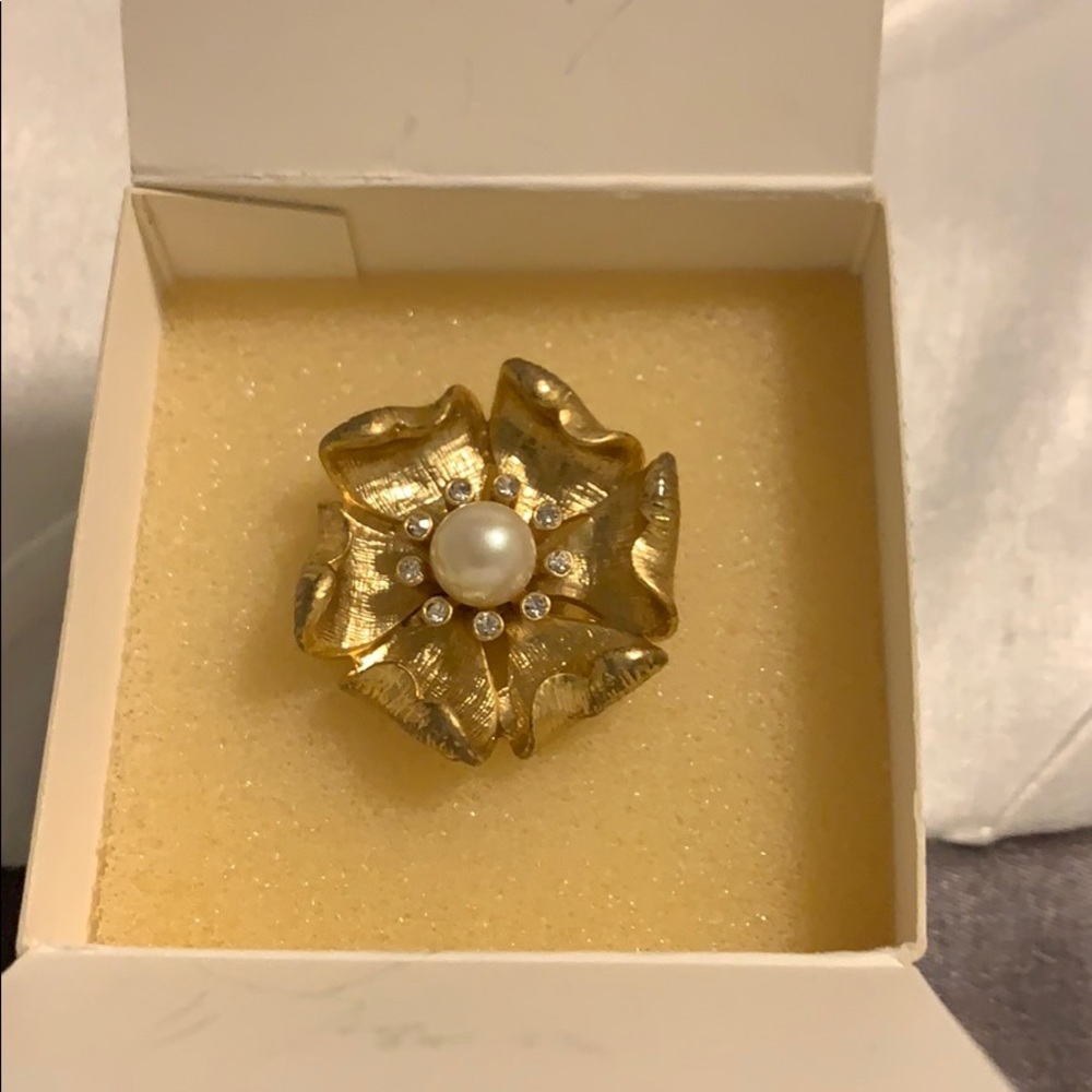 Gold Pearl Ring